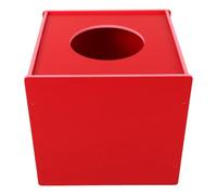 Mikinona Boîte de Tombola Rouge Opaque en PVC pour Fête et Dons | Urne de Vote, Usage Simple et Interactif, Format Compact, Adaptée aux Billets et Cartes