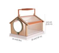 Mikinona Boîte Insecte Portable Plastique pour Observation Extérieure Cage Respirante avec Poignée Éducatif pour Garçons et Filles pour Activités Nature et Sciences