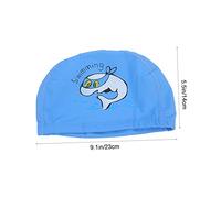 Mikinona Bonnet de Bain Garçon Fille Cartoon Confortable Chapeau Natation Garçon Fille Protection Tête Élastique pour Design Hydrodynamique pour Baignade Aisée