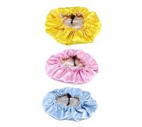 Mikinona Bonnet De Nuit En Satin Élastique Réglable Pour Bébé Lot De 3 Matériau Souple Ciel