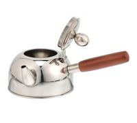 Mikinona Bouilloire à Thé 500 Ml en Acier Inoxydable 304 Poignée Latérale Ergonomique, Bouilloire Pratique Compatible Cuisinière Induction, Gaz et Électrique, Accessoire Portable