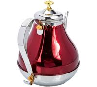 Mikinona Bouilloire en Acier Inoxydable 12 L avec Passoire Intégrée Théière Grosse Capacité Rouge Récipient Bouillir de L'Eau Bouilloire à Café Domestique Thé Voyage