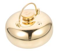 Mikinona Bouillotte Chauffante En Laiton 13 Cm, Bouilloire Portable D'eau Chaude Épaisse, Chauffe-mains Hivernal Pour Soulagement Musculaire, Usage Domestique Hiver, Accessoire Santé Réconfortant