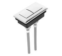 Mikinona Bouton de Chasse Eau pour Wc Rectangulaire Remplacement Installation Facile à Usure et Âge Compatible avec Réservoirs Standards Dimensions