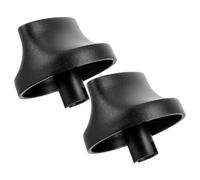 Mikinona Bouton Rotatif en Plastique de Remplacement 2 Pièces de Minuterie | Compatibilité, Réglage Facile et Léger, Usage Maison ou Bureau, Capuchon de Commande Noir