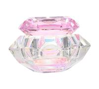 Mikinona Bowl Verre Pour Nail Art Récipient Transparent Hexagonal Avec Couvercle Mélanger Et Acryliques Accessoire Pratique Pour Salon Et Maison