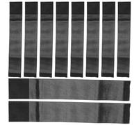 Mikinona Brassard de Deuil Noir Élastique en Polyester Résistant, Lot de 10 Pièces, Ajustable pour Cérémonie Funéraire et Matchs de Football
