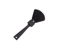 Mikinona Brosse à Cheveux Professionnelle en Fibres Brosse à Épousseter Cou Outil de Nettoyage Portable pour Salon de Coiffure Accessoire de Beauté Noir