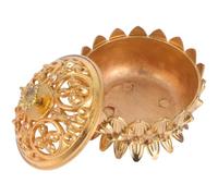 Mikinona Brûleur Encens Lotus Porte-encens avec Couvercle Récipient pour Encens de Relaxation Diffuseur Aromathérapie pour autels et espaces de Vie