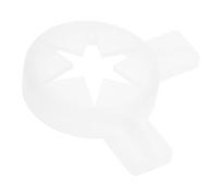 Mikinona Buse de Machine à Glace Couvercle de Modélisation Forme de Fleur pour Accessoires de Machine à Glace Remplacement de Buse Fantaisie Compatible avec Divers Modèles Couleur Blanche
