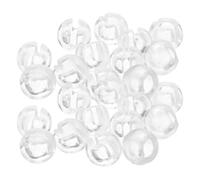 Mikinona Butée de Chaîne à Billes 24 Pièces Pom pour Rideau | Fixation Fiable de Chaîne Perlée, Format Compact, Usage Salle de Bain et Applications de Rideaux