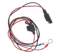 Mikinona Câble Extension pour Panneau Solaire Sae avec Fusible Intégré Câble de Connexion Sae à Cosse Rallonge Extérieure pour Systèmes Solaires Protection Surcharge et Court Circuit