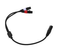 Mikinona Câble Splitter Xlr Connecteurs Métal Broches Vers Double Broches Femelle Câble Audio Équilibré Pour Microphone Enceinte et Amplificateur