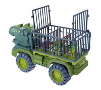Mikinona Camion Dinosaure Grand Format avec Tirage Arrière Figurines Réalistes pour Garçon et Fille Ingénierie Incluant Œuf Arbre et Petits Dinosaures