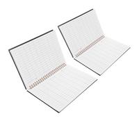 Mikinona Carnet de notes comptable Excel 2pcs, 60 pages avec disposition claire en papier, conçu pour la gestion financière et le suivi des activités professionnelles lors de voyages