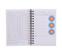 Mikinona Carnet de Score de Tir à l'arc pour Arc à Poulies Reliure Spirale et Coque Plastique, pour Entraînement et Compétition, Organisation Compacte et Revue Stratégique