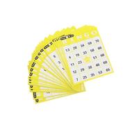Mikinona Cartes de Bingo Créatives 60 Pièces, Numéros Uniques, Couleurs Aléatoires, Jeu Loto Éducatif pour Garçon et Filles, pour Tout-Petit, Fêtes et Salles de Classe Couleur Aléatoire