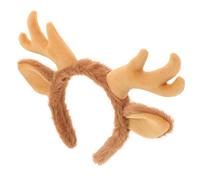 Mikinona Cerceau De Tête De Wapiti De Noël Coiffure Cerf Décoration De Noël Renne Bandeau Bandeau Oreilles De Cerf Velu Cosplay Adultes Réaliste Mignon Depuis Oreilles Kaki Peluche