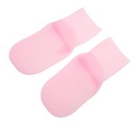 Mikinona Chaussettes Hydratantes en Silicone Longues pour Femmes, Pointure 35-39, Rose, Anti-glisse et Protectrices pour Talons Fendillés, Soin Intensif des Pieds, pour Natation et Spa