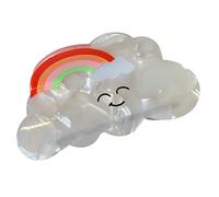 Mikinona Clip à Cheveux Décoratif Créatif Forme De Pince à Mâchoire Pour Femmes Accessoire Pour Cheveux Modèle Arc-ciel