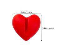 Mikinona Clip pour de Thermomètre Silicone Rouge Forme de Cœur Maintien Sécurisé pour Cuisson Confiserie Température Huile et Friture Support Polyvalent pour Pot