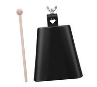 Mikinona Cloche de Vache Petite Percussion avec Baguette Bois Accessoire Dinstrument Sûr et Pratique pour Éducation Musicale