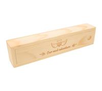 Mikinona Coffret d'annonce de grossesse : Boîte souvenir contenant un test de grossesse pour annoncer la naissance - Support en bois, souvenir précieux pour le papa et les grands-parents