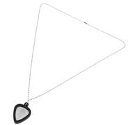 Mikinona Collier Médiator pour Guitare en Silicone et Acier Inoxydable, Porte-Pick Ajustable Noir pour Occasions Formelles et Décontractées, Accessoire Moderne pour Guitaristes