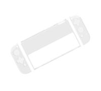 Mikinona Coque Rigide Transparente Compatible Switch Oled Protection Intégrale Console et Manettes Étui Tpu Anti-rayures Facile à Installer pour Gamers