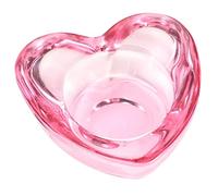 Mikinona Coupes à Ongles en Verre Bol à Manucure Design en Coeur 1 Pièce Outils pour Ongles en Acrylique Accessoires Nail Art pour Salon de Manucure