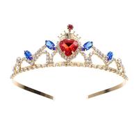 Mikinona Couronne Garçon Fille Diadème Cristal Tiara Accessoire Cheveux Fille Léger Confortable pour Fête Anniversaire