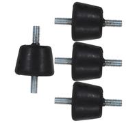 Mikinona Coussinets Anti-vibration Caoutchouc pour Climatisation Amortisseurs Résistants Aux Intempéries Du Bruit et Absorption des Chocs Set de Supports Isolants pour Compresseur Extérieur