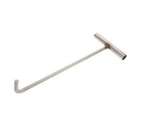 Mikinona Crochet Acier Inoxydable Levage Robuste pour Couvercles de Regards Outil Multifonction pour Entretien et Ouverture Sécurisée des Caniveaux et Portes Roulantes