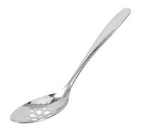 Mikinona Cuillère de Service Perforée en Acier Inoxydable 304, Cuillère à Trous Épaisse et Allongée, Ustensile Ergonomique Cuisine et Service du Dîner, Usage Quotidien, 1 Pièce, Couleur