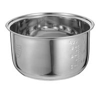 Mikinona Cuve Intérieure Antiadhésive en Acier Inoxydable 3L pour Cuiseur à Riz Électrique Accessoire Compatible Cuisson Homogène et Nettoyage Facile Cuve Intérieur de Remplacement