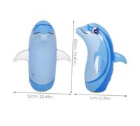 Mikinona Dauphin Gonflable PVC Coloré pour Piscine et Plage Taille Moyenne Réutilisable Décor Flottant Résistant pour Garçon Fille et Adultes