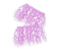 Mikinona De Poupée Réaliste 2 Pièces Extensions De Cheveux Synthétiques Bouclés Artisanale Coiffure Facile À Gérer