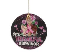 Mikinona Décoration Voiture Rose Acrylique Ruban Rose Octobre Lutte Cancer Du Sein Pendentif Suspendu Support Encouragement