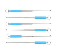 Mikinona Détacheur D’Hameçons en Acier Inoxydable Lot de 6 Aiguille de Guidage Outil Portable pour Retirer Ardillons Extracteur Rapide pour Carpes Bars et Pêche en Eau Douce