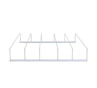 Mikinona Distributeur de Boissons pour Réfrigérateur Anti-Déversement 40X42 CM, Organisateur à Compartiments Réglables, Support Stable pour Canettes de Soda, Rangement Optimisé pour