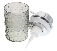 Mikinona Distributeur de Savon Moussant Verre Transparent Flacon Rechargeable Ergonomique pour Savon Liquide Nettoyant Visage et Gel Mousse Rapide et Dosage Contrôlé pour Salle de Bain et