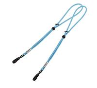 Mikinona Dragonnes de Ski Ajustables 25 Cm en Nylon Bleu Ciel Paire de Lanières Élastiques Anti-perte pour Moufles et Moufles D’hiver Adultes, Accessoires Résistants pour Snowboard