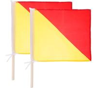 Mikinona Drapeaux de Signalisation Adaptés aux Exercices de Commandement en Polyester Antidérapants 2pcs Petits Pavillons de Marquage pour Entraînement Militaire et Sécurité