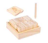Mikinona Éducatif Bois pour Apprentissage Alphabet Anglais Pédagogique Précoce pour Garçon Fille Garçons et Filles Planche de Reconnaissance et Dorthographe des Lettres