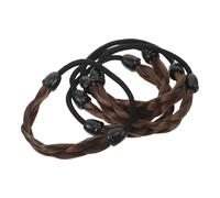 Mikinona Élastiques à Cheveux Tressés Pour Perruques 5 Pièces Taille Unique Haute Élasticité Couleur Brun Naturel Pour Femmes Et Filles Usage Quotidien Fête