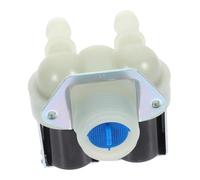 Mikinona Électrovanne Double Entrée en Nylon pour Machine à Laver Automatique, Vanne D'arrivée D'eau, Accessoire de Remplacement pour Lave-linge Tambour, Compatible Multifonctions