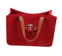 Mikinona Élégant Rouge Style Chinois pour Mariée et Demoiselle à Main de Capacité pour Mariage et Occasions Festives comme pour Demoiselles