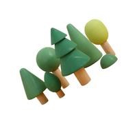 Mikinona Empiler Forêt Bois pour Garçon Fille Ans Blocs Éducatifs Colorés pour Motricité Développement Cognitif et Coordination Main-œil