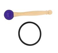 Mikinona en Bois pour Bol Chantant en Cristal Anneau en Caoutchouc Accessoire de Contemplation Ensemble de 1 Pièce pour Bols Chantants et Sonores pour Pratiques de Relaxation