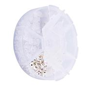 Mikinona Ensemble 260 Pièces Bouchons de Boucles D’oreilles Argentés, Accessoires DIY pour Création Bijoux, Fournitures Bricolage, Embouts Légers et Hypoallergéniques, Adaptés Femmes